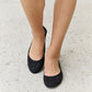 Forever Link Rhinestone Ballet Flats in Black