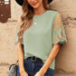 Half Sleeve Round Neck Blouse