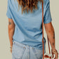 Distressed Round Neck Tee