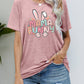 MAMA BUNNY Easter Graphic Short Sleeve Tee