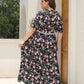 Plus Size Floral V-Neck Maxi Dress