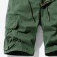 Drawstring Elastic Waist Cargo Shorts
