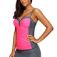 Two-Tone Sweetheart Neck Two-Piece Swimsuit