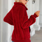 Half-Zip Collared Teddy Sweatshirt