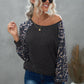 Leopard Raglan Sleeve Tee