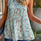 Printed One-Shoulder Tiered Top