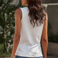 Animal Print Color Block Crisscross Tank
