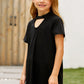 Girls Cutout Short Sleeve T-Shirt