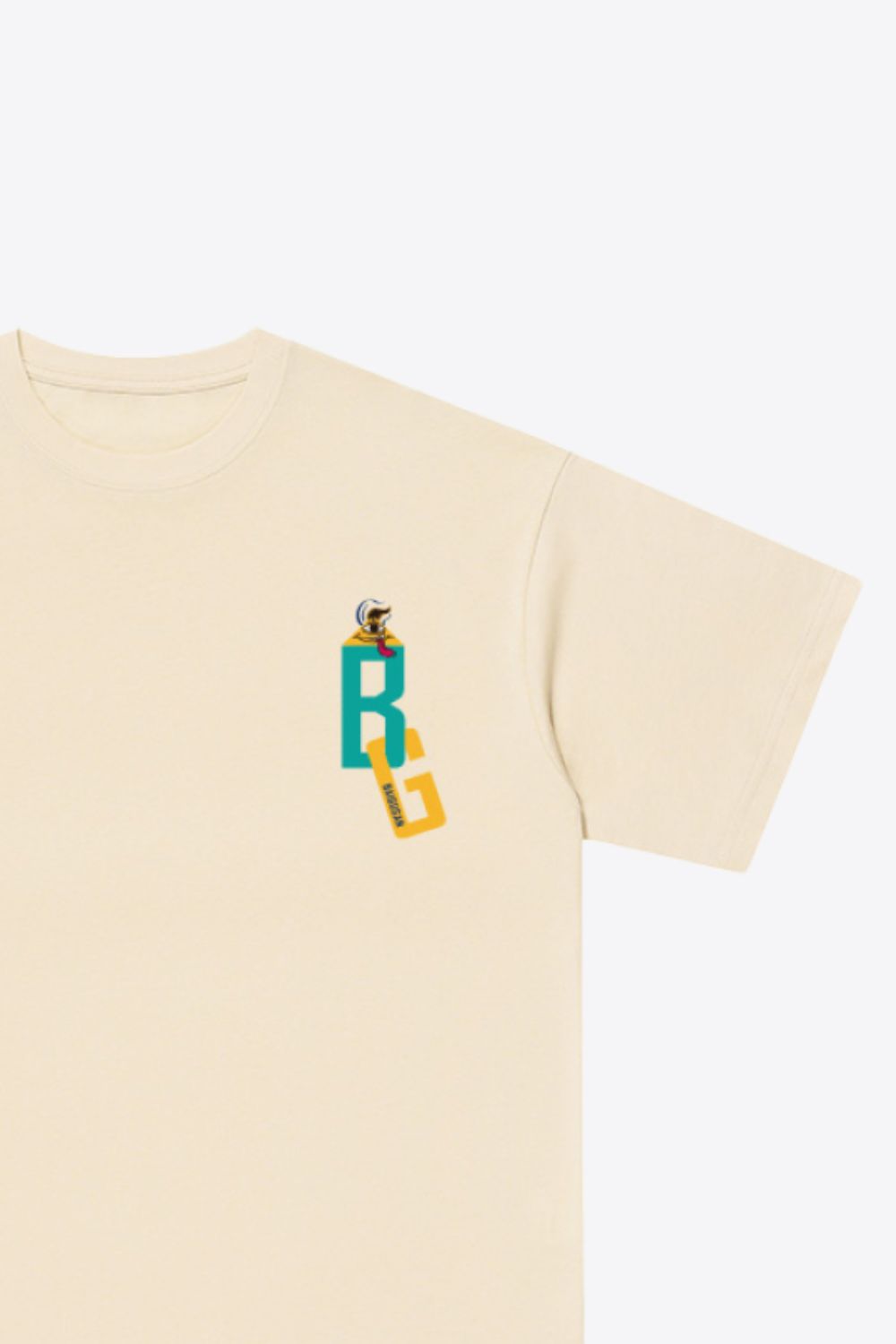 Graphic Round Neck Dropped Shoulder Cotton Tee