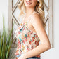 Floral Smocked Frill Trim Cami