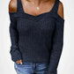 Long Sleeve Cold Shoulder Sweater
