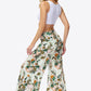 Floral Tie-Waist Tiered Culottes