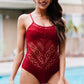Spaghetti Strap One-Piece Swimsuit