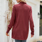 Open Front Long Sleeve Longline Cardigan