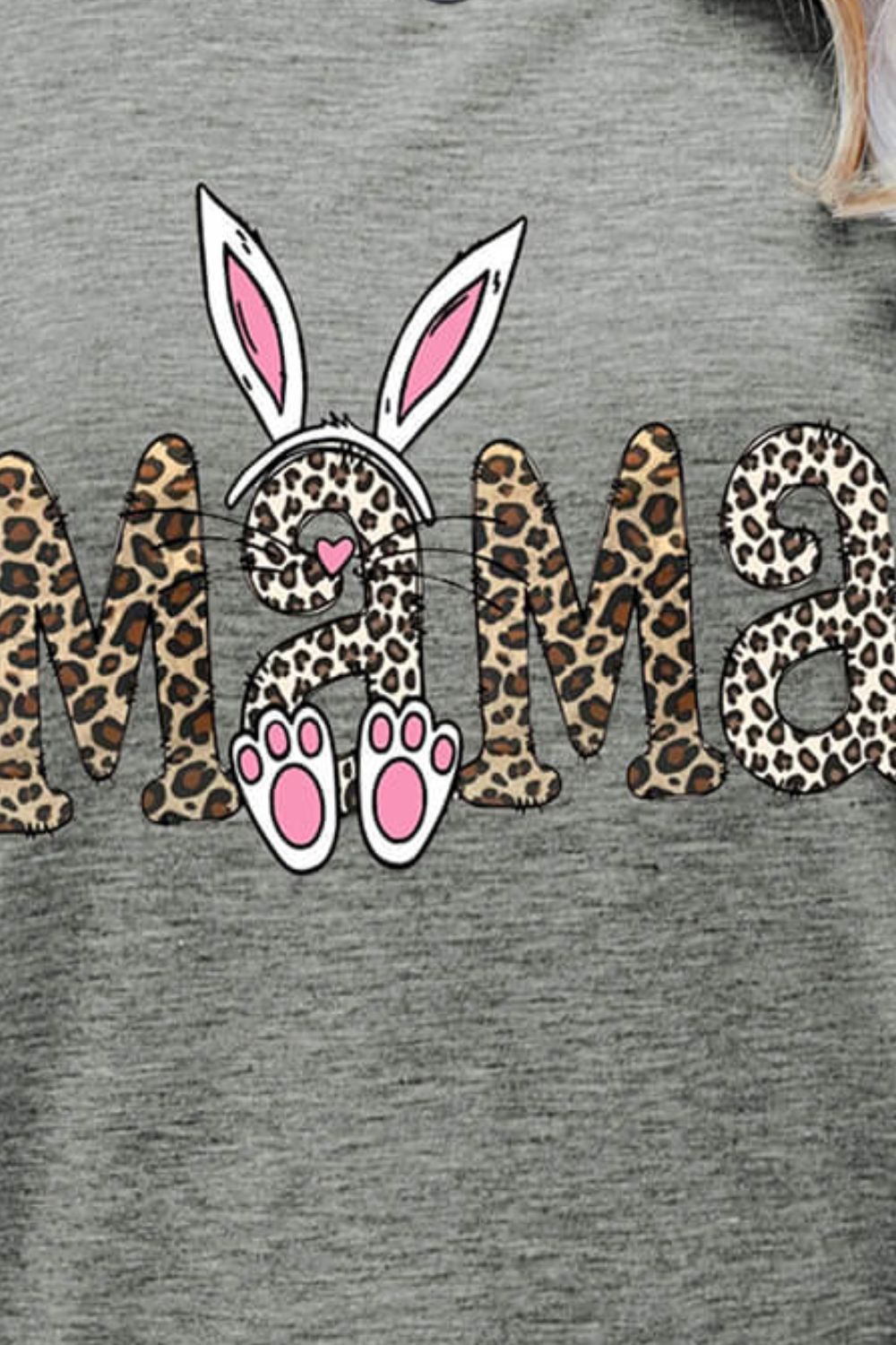 MAMA Easter Graphic Round Neck Tee