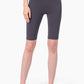 Breathable High-Rise Wide Waistband Biker Shorts