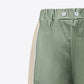 Color Block Button Detail Cutout Joggers