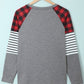 HAPPY VALENTINE DAY Mixed Print Long Sleeve Top