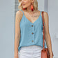 Buttoned V-Neck Cami