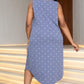 Plus Size Buttoned Sleeveless Dress