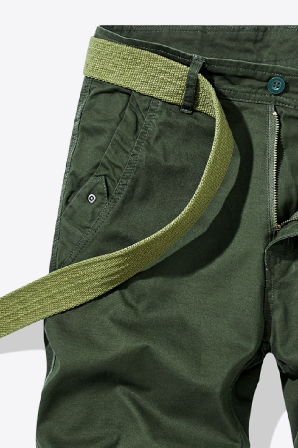 Belted Shorts with Pockets