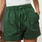 Drawstring Elastic Waist Pocket Shorts