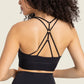 Feel Like Skin Racerback Halter Neck Sports Bra