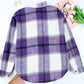 Plaid Brushed Button-Up Shacket
