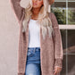 Heathered Open Front Longline Cardigan