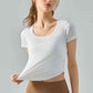 Round Neck Short Sleeve Sports T-Shirt