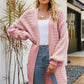 Dropped Shoulder Longline Cardigan with Pockets