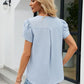 Petal Sleeve V-Neck Top