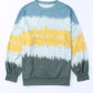 Leopard Tie-Dye Dropped Shoulder Sweatshirt
