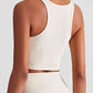 Round Neck Cropped Sports Cami