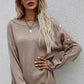 Button Detail Boat Neck Sweater