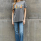 Simply Love Flower Graphic Round Neck Cotton Tee