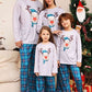 Full Size Rudolph Graphic Long Sleeve Top and Plaid Pants Set