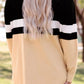 Color Block Open Front Pocketed Longline Cardigan