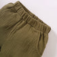 Textured Polo Shirt and Shorts Set