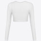 Contrast Trim Ribbed Cropped Top