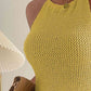 Round Neck Sleeveless Knit Top