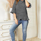 Ninexis Full Size Raglan Sleeve Ruffled Hoodie with Pocket
