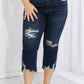 Judy Blue Full Size Gina Destroyed Hem Crop Straight
