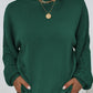 Cable-Knit Ribbed Trim Tunic Sweater