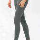 Full Size Slim Fit High Waist Long Sports Pants with Pockets
