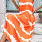 Contrast V-Neck Spaghetti Strap Midi Dress