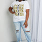 mineB Full Szie MAMA Leopard Lightning Graphic Tee