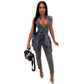 Fashion Sexy Zipper Burr Jeans Jumpsuit Women Cute Overalls Buttons Pocket Sleeveless Casual Tbl1
