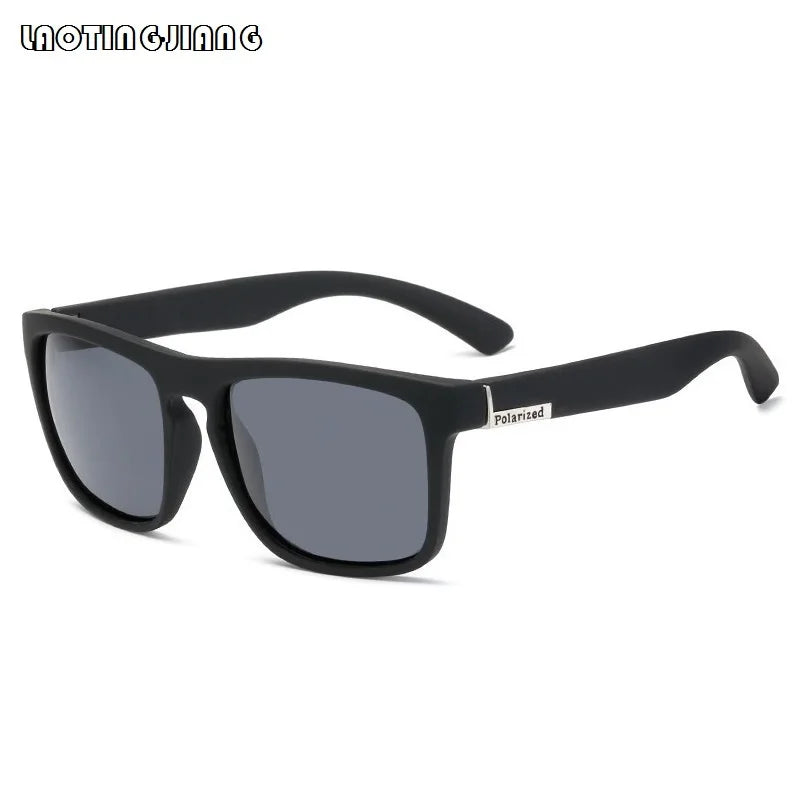 Men Women Square Vintage Polarized Glasses Men's Designer Sunglasses Driving Travel Fishing Sun Glasses Shades For Man UV400