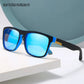 Men Women Square Vintage Polarized Glasses Men's Designer Sunglasses Driving Travel Fishing Sun Glasses Shades For Man UV400